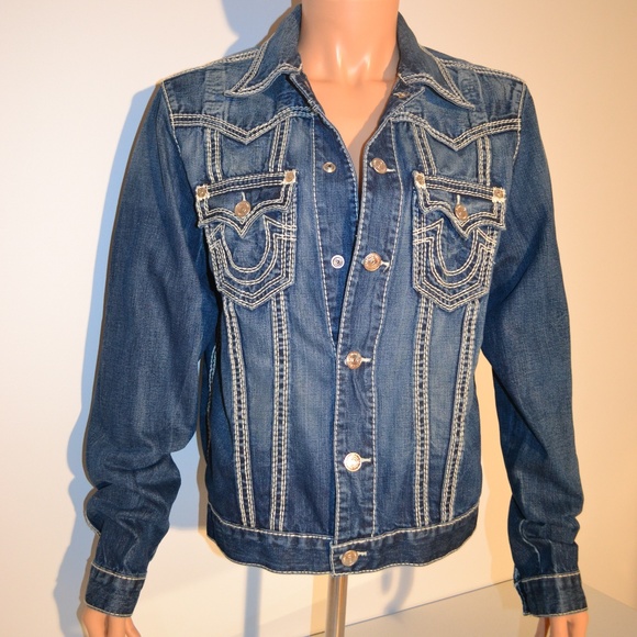 true religion men's jimmy denim jacket